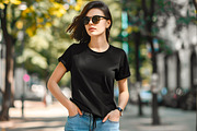 Black Gildan T-shirt Mockup, a Shirt Mockup by VetalStock (Thumbnail 3 of 7)