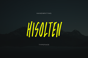 Hisolten - Uppercase Handwriting