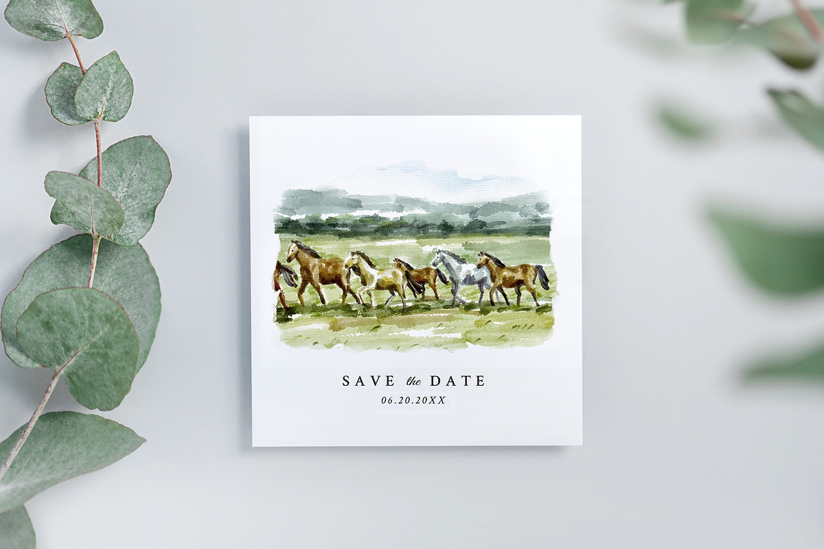 Watercolor Farm & Landscapes, an Animal Illustration by Yorda Studio (Photo 7 of 11)