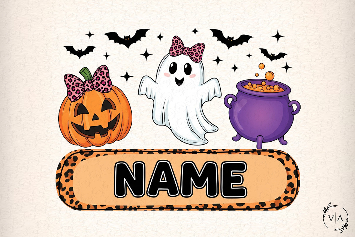 Custom name Halloween png, an Illustration by Craft Nest (Photo 1 of 6)