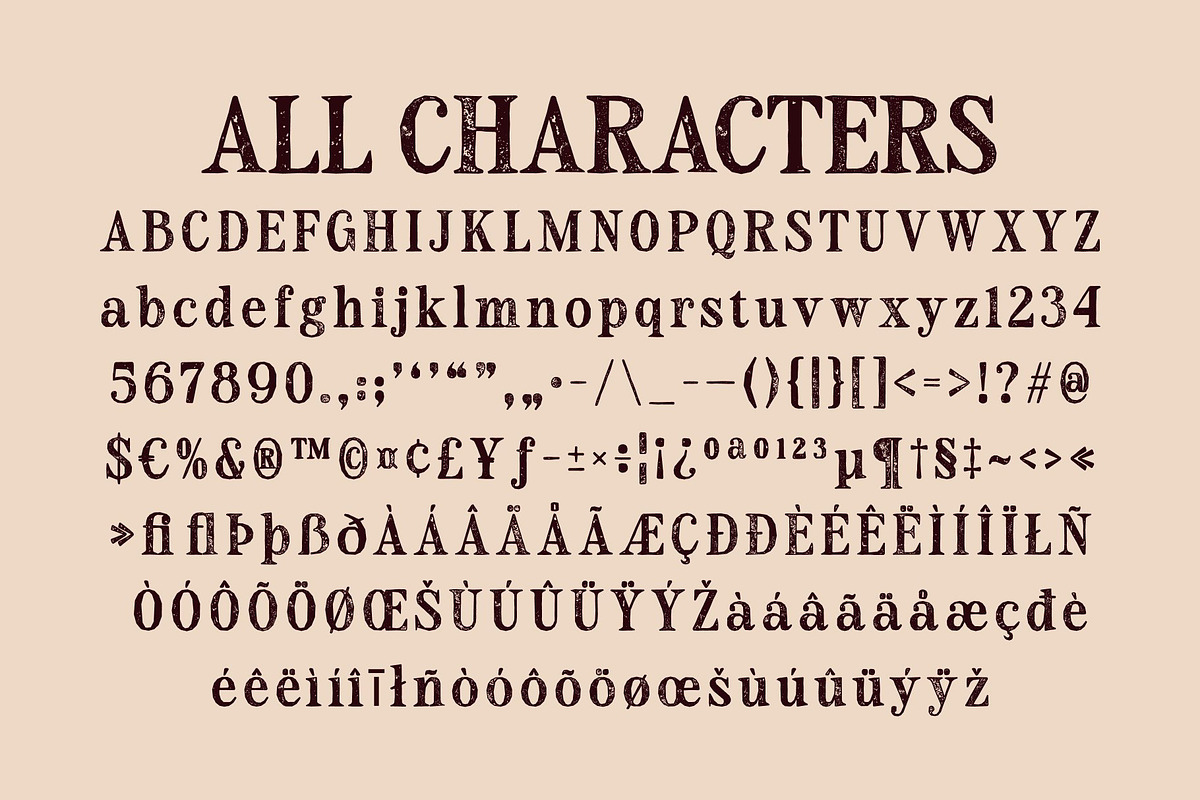 CS Quade Stamp, a Serif Font by Craft Supply Co. (Photo 8 of 8)