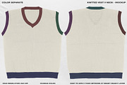 Knitted Vest V Neck - Mockup, a Hoody Mockup by DaldSgh (Thumbnail 5 of 12)