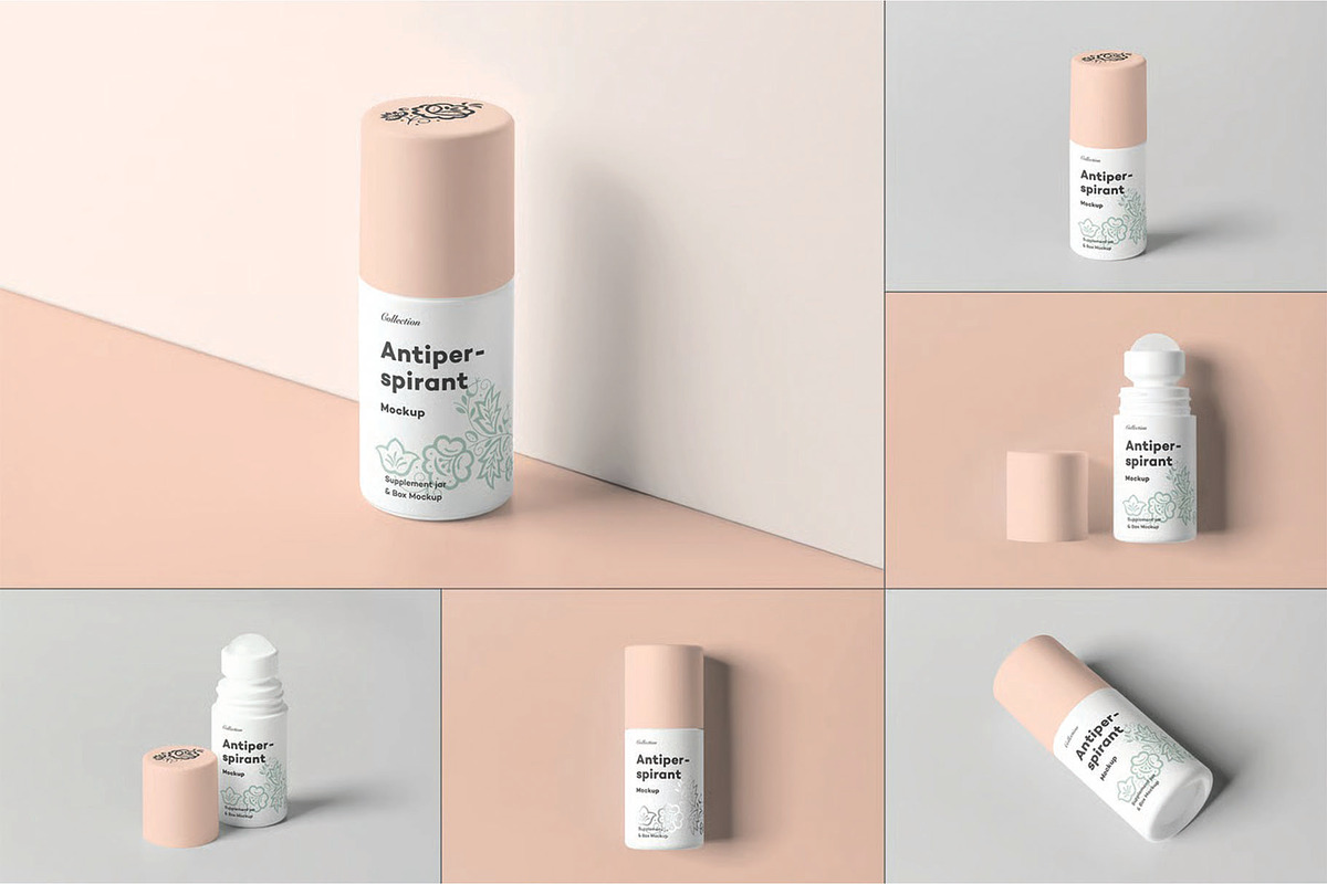 Antiperspirant Mockup, an Advertising Mockup by DesignRushMarket (Photo 1 of 13)