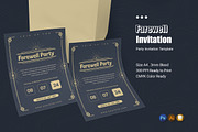 Farewell Party Event Invitation, an Invitation Template by Esensifiksi.studio (Thumbnail 1 of 2)