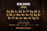 Realwood - Display Font, a Sans Serif Font by Sronstudio (Thumbnail 15 of 18)