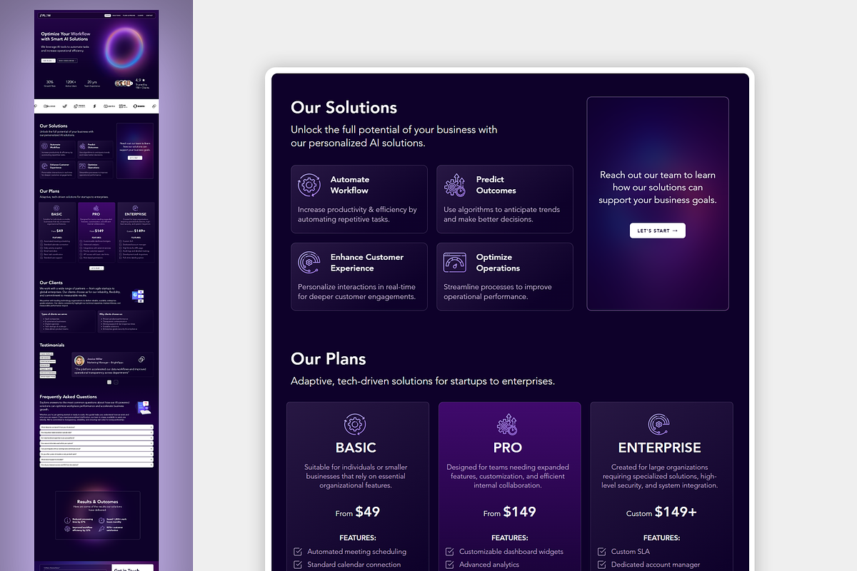 SAAS, Startup & Technology Website, a Wix Template by Kitteeh (Photo 7 of 20)