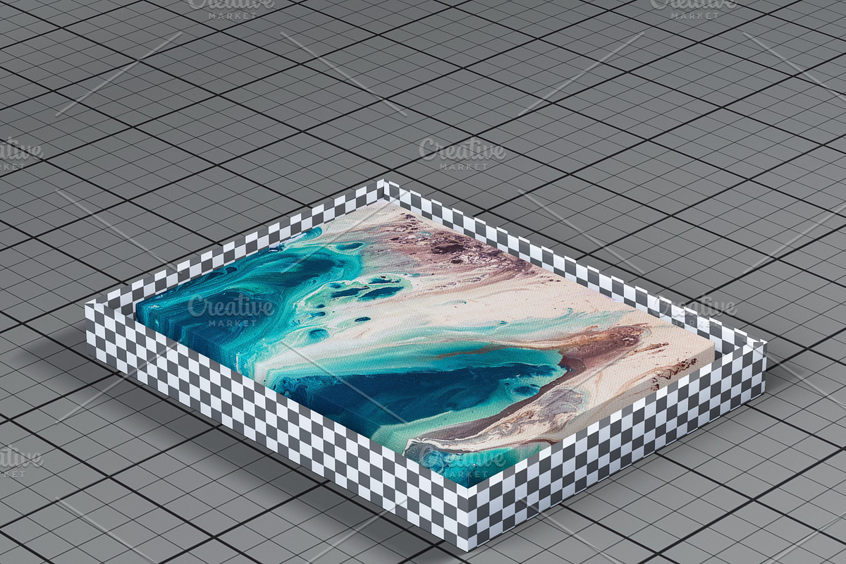 Wood Frame Canvas Mock-Up, a Pens & Pencil Mockup by desgiant (Photo 6 of 26)