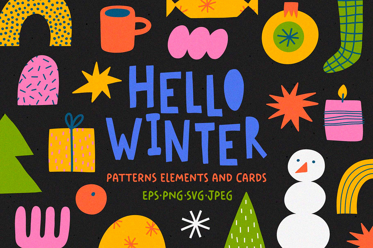 HELLO WINTER, a Seasonal Illustration by Bosotochka♥Art (Photo 1 of 12)