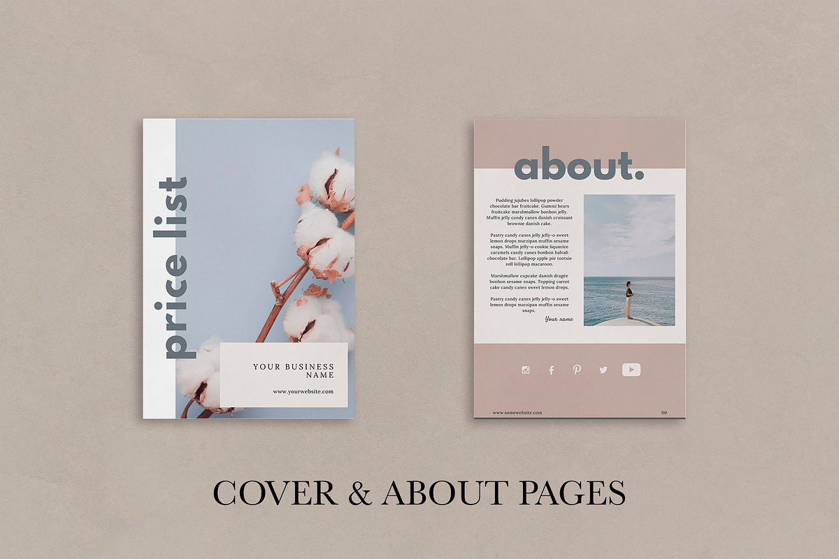 Price List Canva Template | SOPHIA, a Brochure Template by Studio Next (Photo 4 of 8)