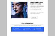Beauty Product Landing Page, an UI Kit Template by CreativeShaper (Thumbnail 3 of 6)