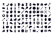 Food & Drinks Silhouette Pack, an Illustration by Creative_View (Thumbnail 4 of 4)