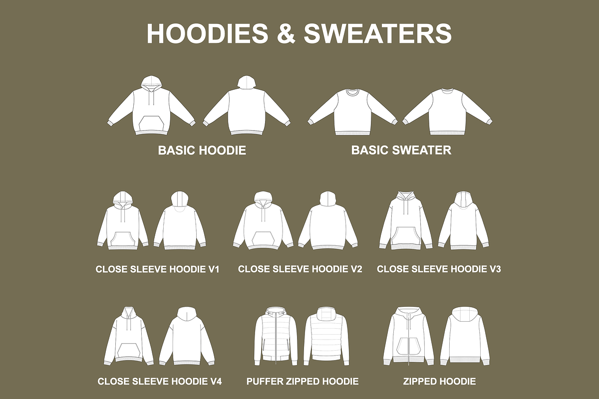 Vector Clothing Mockups Bundle, an Apparel Mockup by Infinity Mockups (Photo 3 of 11)
