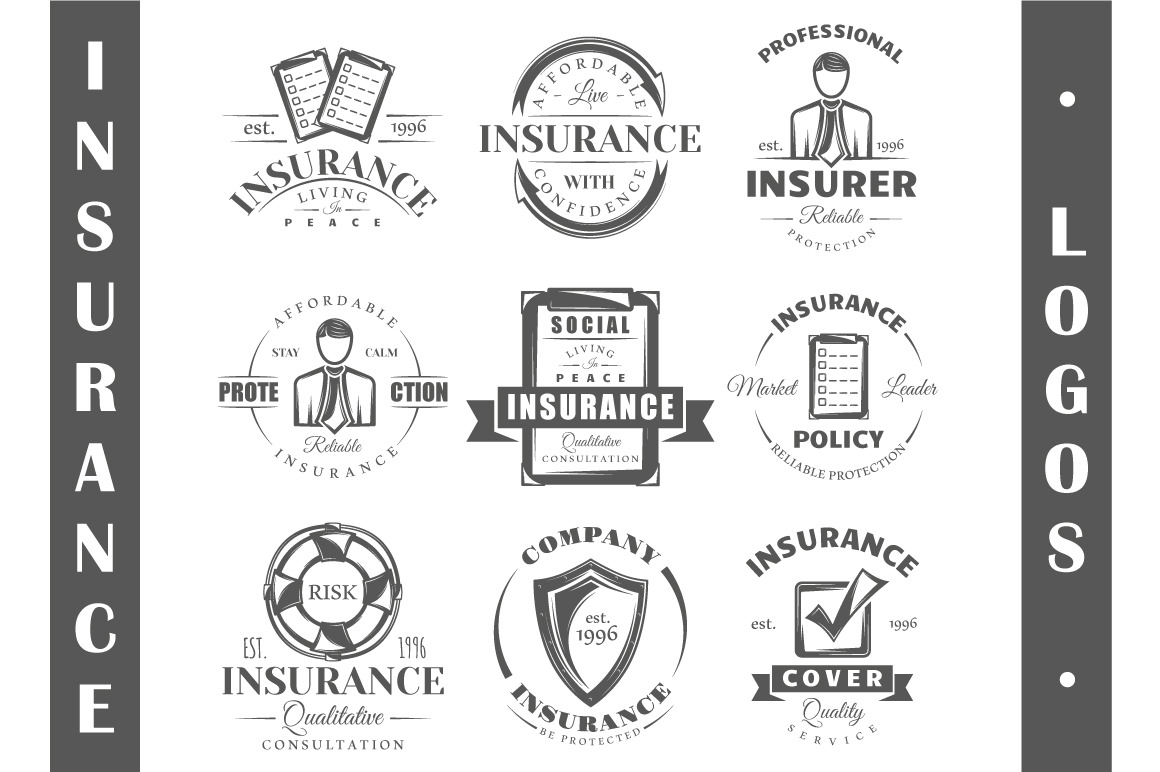 9 Insurance logo templates Vol.2, a Branding & Logo Template by Art Design