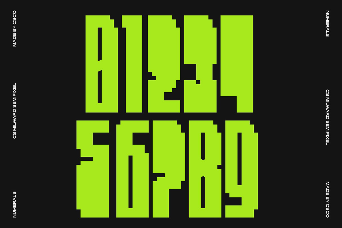 CS Milward Semipixel, a Sans Serif Font by Craft Supply Co. (Photo 5 of 8)