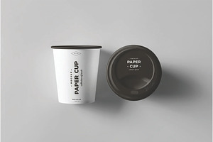 Top View Coffee Paper Cup Mockup, a Cups & Container Mockup by DesignRushMarket