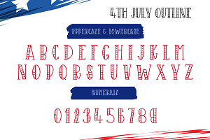 4th July Display Font