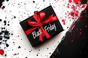 Fun Black Friday gift box, a Photo by Beautiful things
