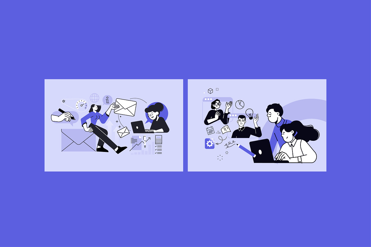 Creative Business Banners, a Person Illustration by PureSolution (Photo 4 of 12)