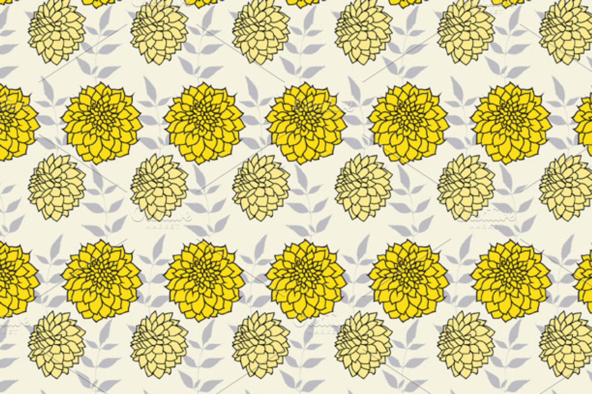 Yellow Grey Japanese Backgrounds Kit preview 5