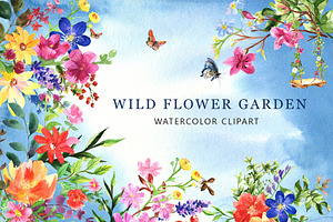 Watercolor Flower Set - Wild Flower