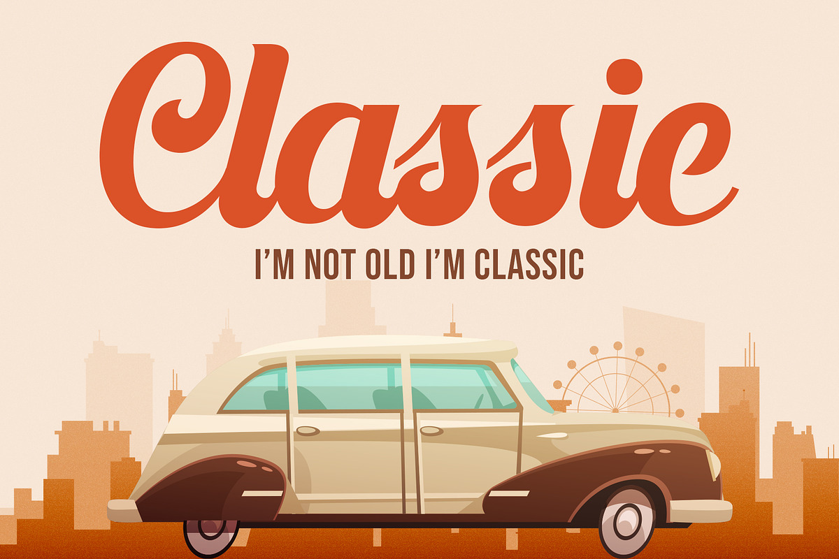 Flahilla - Bold Vintage Script, a Script Font by Siwox Studios (Photo 3 of 8)
