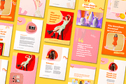 Bold & badass | Colorful Canva Ebook, a Magazine Template by Kurly Creative (Thumbnail 1 of 12)