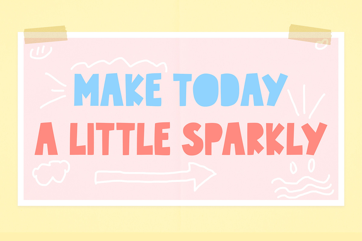 Playpaper! A Paper Cutout Font, a Handwritten Font by deadlock studio (Photo 5 of 8)