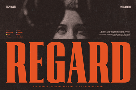 TRT Regard Condensed Display Font
