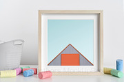 Square frame mock up Nursery 13, a Print Template by MockUpBrothers (Thumbnail 3 of 4)