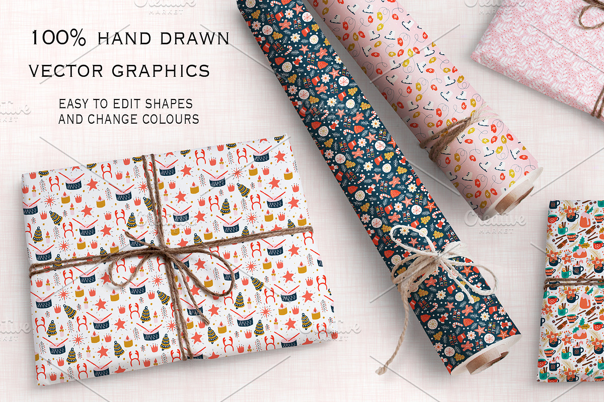 Christmas cards and patterns, a Pattern Graphic by Lidiebug (Photo 2 of 4)