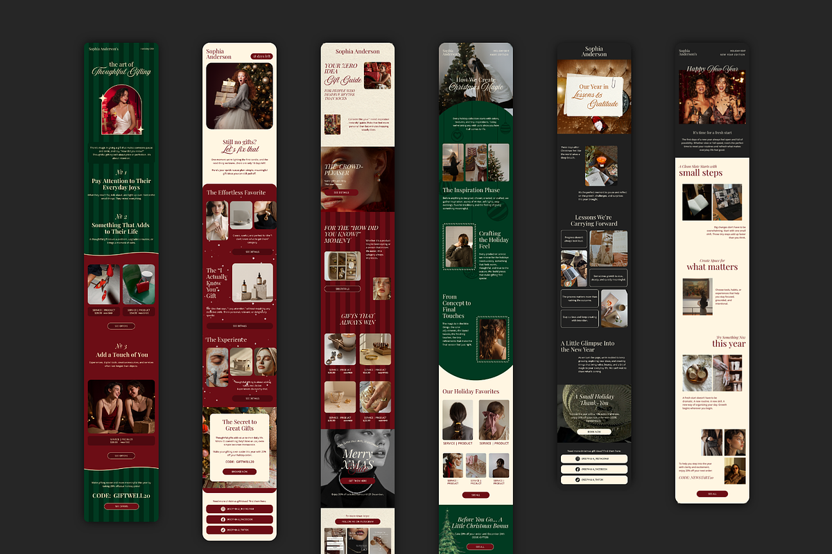 Christmas Email Newsletter Templates preview 5
