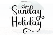 Sunday Holiday, a Handwritten Font by InermediaSTUDIO (Thumbnail 1 of 8)