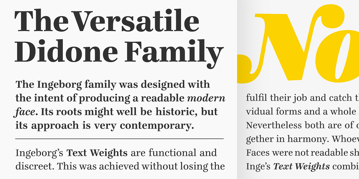 Ingeborg, a Serif Font by Typejockeys (Photo 2 of 5)
