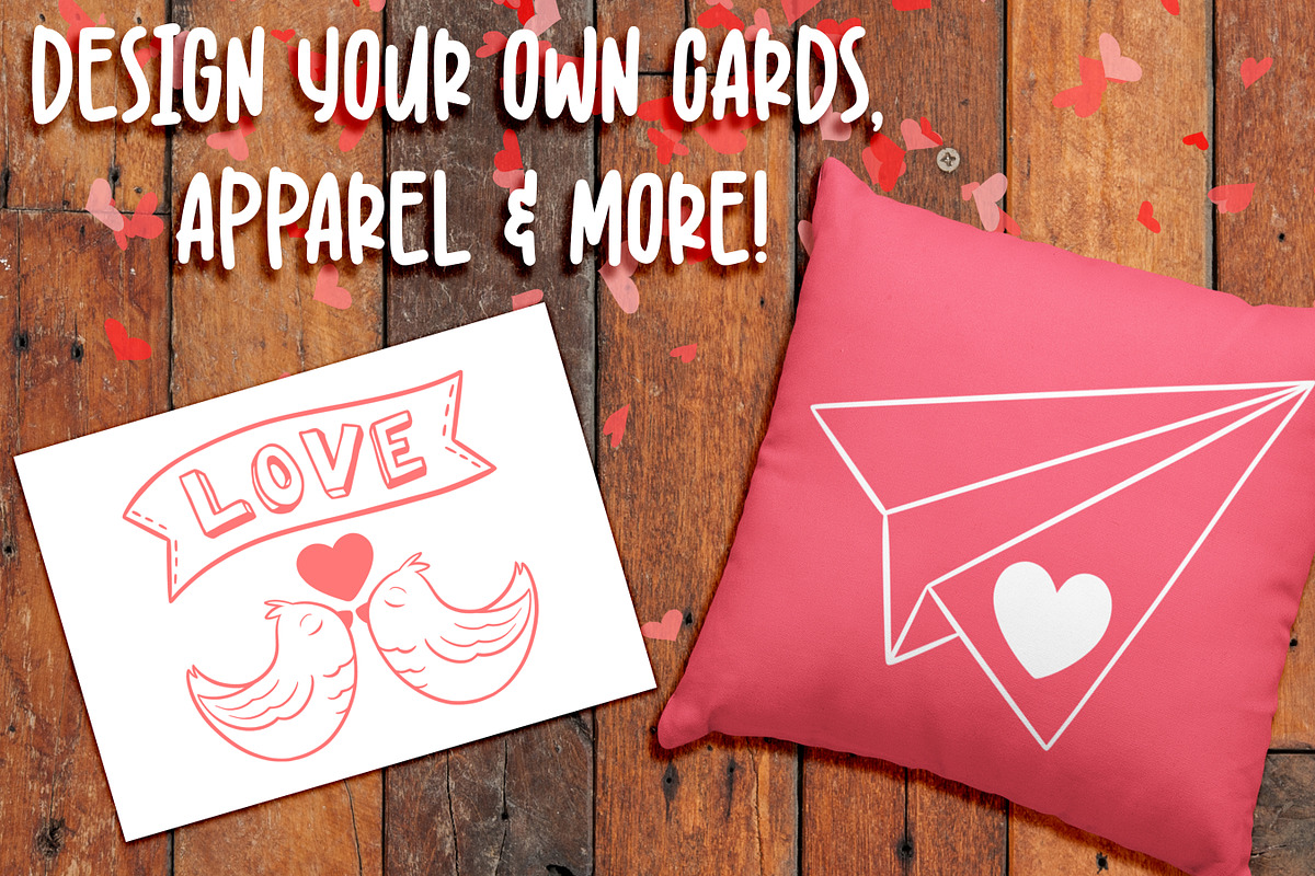 Valentine Doodles | Brushes and PNGs, a Brush Add-On by Brushed Rose (Photo 2 of 3)