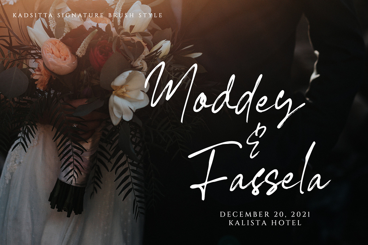 Kedsita Signature Font, a Handwritten Font by Moodtype (Photo 7 of 12)