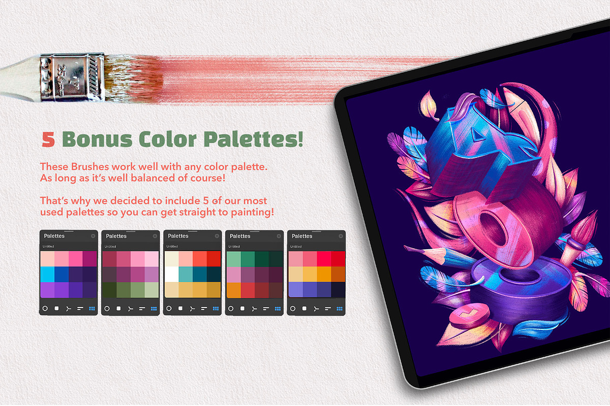 Wet & Dry Procreate Brush Set, a Brush Add-On by Shoutbam (Photo 9 of 15)