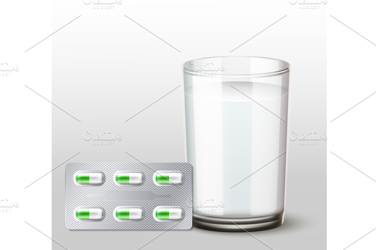 Realistic glass of clean drinking, an Object Illustration by Vectorbuum