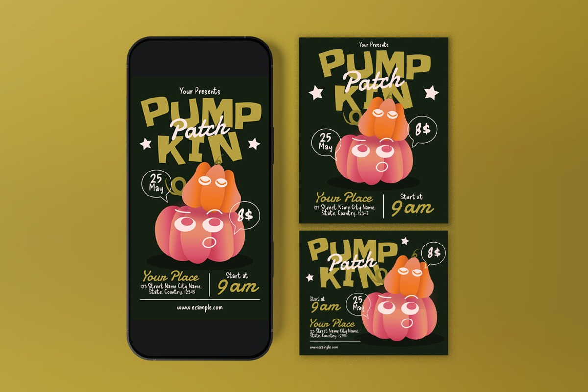 Pumpkin Patch Flyer preview 3