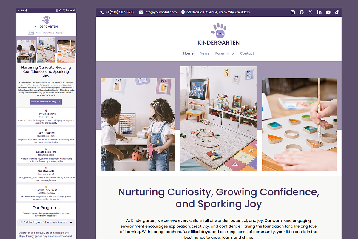 Kids Daycare - Wix Studio Website, a Wix Template by Kitteeh (Photo 6 of 11)