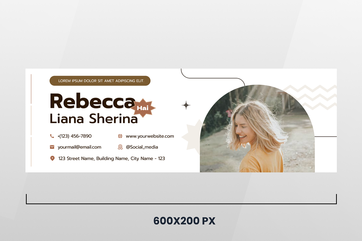 Aexera Aesthetic - Email Signature, an UI Kit Template by SquidPixey (Photo 4 of 4)