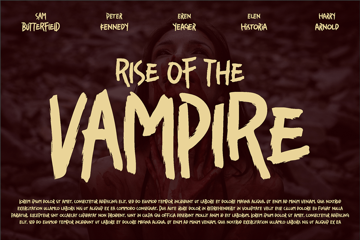Gruesome - Horror Font, a Sans Serif Font by tokokoo (Photo 11 of 11)