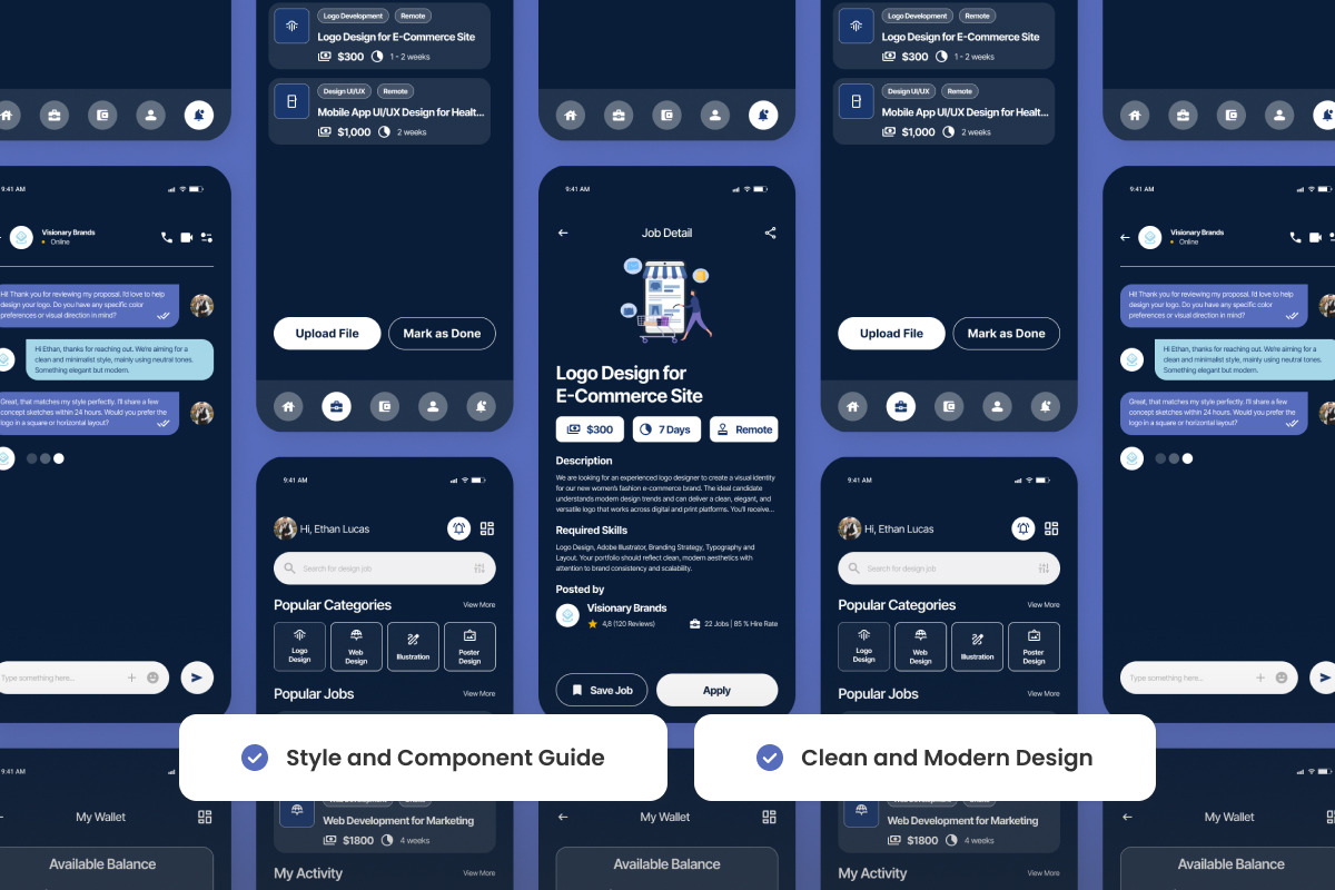 Jobist - Freelance Marketplace App, an App Template by productype1 (Photo 3 of 5)