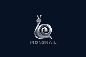 Snail Logo Metallic Steel
