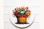 Quirky Colorful Quirky frog Clipart, a Seasonal Illustration by Designworld (Thumbnail 10 of 10)