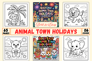Bold & Easy Animal Town Holidays, an Animal Illustration by Ink Gallery (Thumbnail 1 of 3)