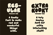 Kooky Cloud! Unique Bold Bubble Font, a Handwritten Font by Studio Funshop by Kelli (Thumbnail 5 of 10)
