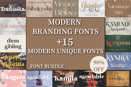 SALE! Mega Bundle 15+ Branding Fonts