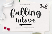 Falling Inlove Script, a Script Font by Rastype (Thumbnail 1 of 6)