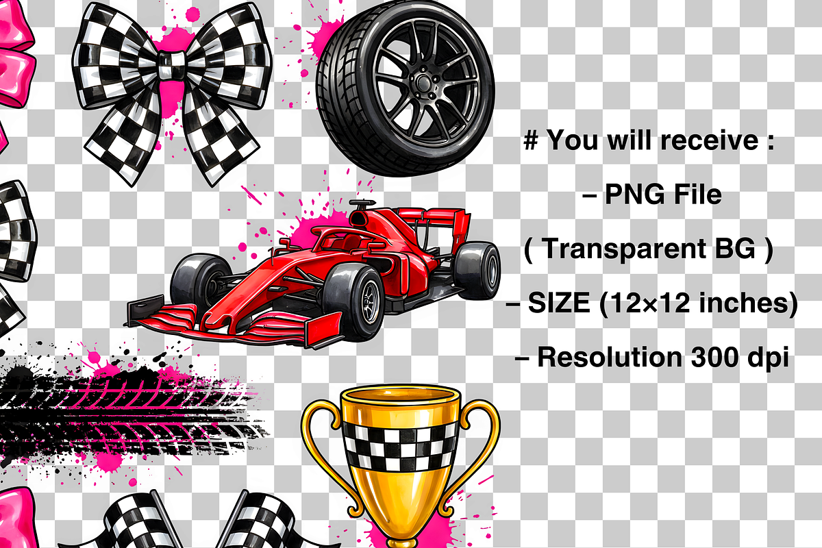 Race Coquette Bow Png, an Object Graphic by Clipart Bloom (Photo 3 of 3)