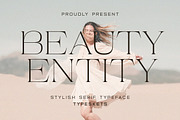 Beauty Entity - Stylish Serif, a Serif Font by Typeskets (Thumbnail 1 of 9)